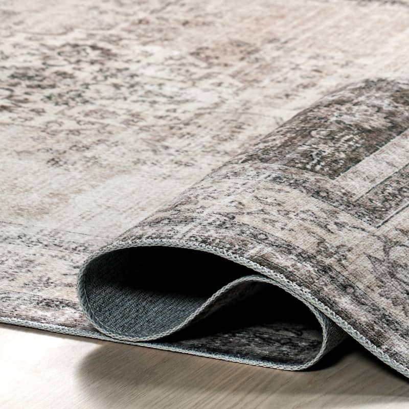 Rosewood Vintage Machine Washable Area Rug