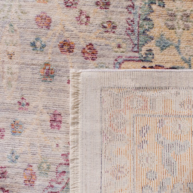 SAFAVIEH Illusion Julisa Vintage Boho Oriental Viscose Rug with Fringe