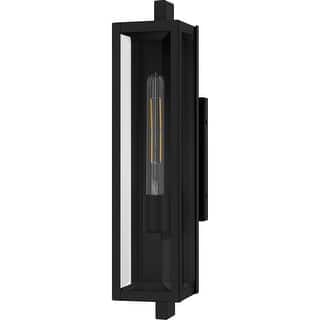 Matte Black Outdoor Wall Lantern from the Dale Collection