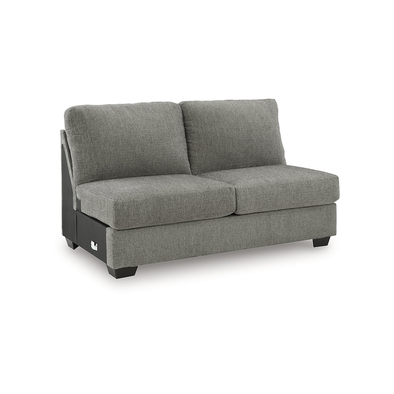 Signature Design by Ashley Seyler Lane Gray 3-Piece Sectional with Chaise - 144" W x 93" D x 39" H