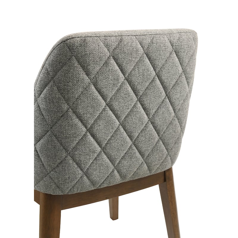 Franklin 5-piece Round Dining Table Set Grey and Dark Oak