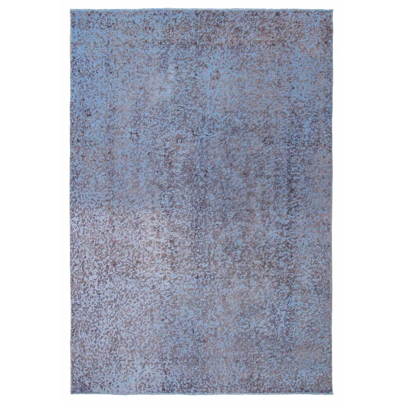 ECARPETGALLERY Hand-knotted Color Transition Denim Blue Wool Rug - 7'9 x 11'5 - Light Denim Blue - 7'9 x 11'5