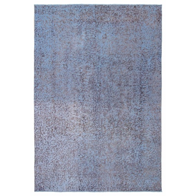 ECARPETGALLERY Hand-knotted Color Transition Denim Blue Wool Rug - 7'9 x 11'5