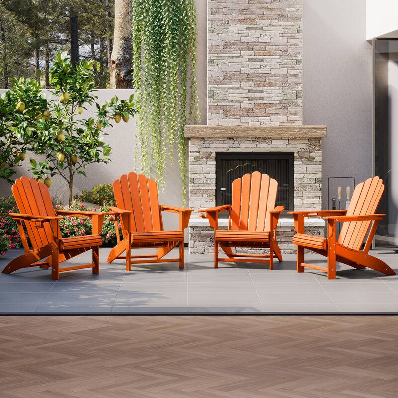 Aderson Outdoor Poly Adirondack Chair (Set of 4)