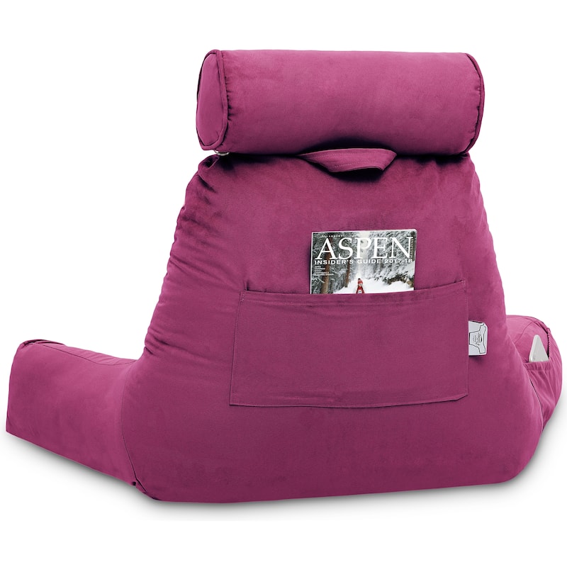 Husband Bedrest Micro-Suede Reading Pillow