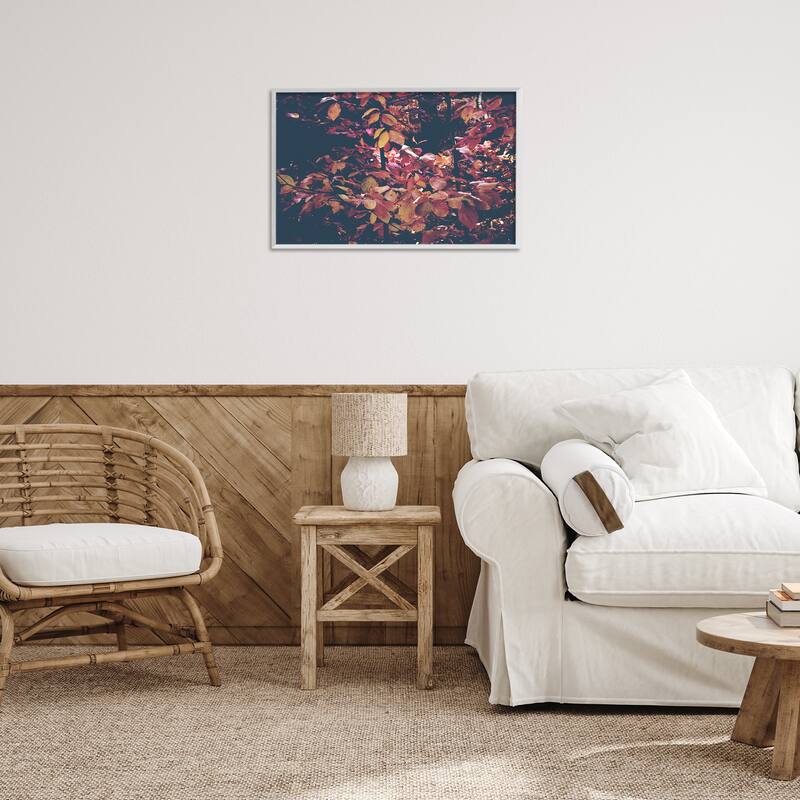 Stupell Dusky Forest Leaves Framed Giclee Art Design By Gemma Bardot