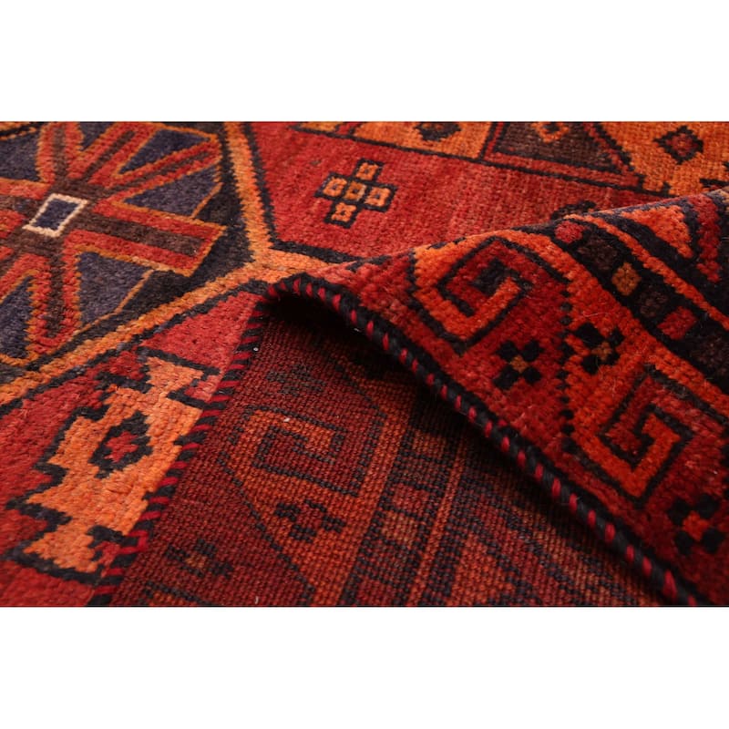 ECARPETGALLERY Hand-knotted Melis Vintage Red Wool Rug - 5'10 x 7'3