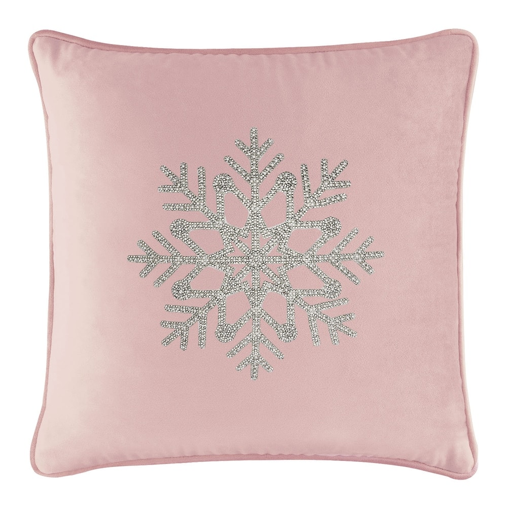 Sparkles Home Rhinestone Snowflake Pillow