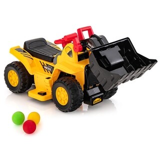 Costway 6V Electric Kids Ride On Bulldozer Pretend Play Truck Toy with - See Details