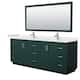 Option Green, Nickel Trim, Carrara Cultured Marble Top