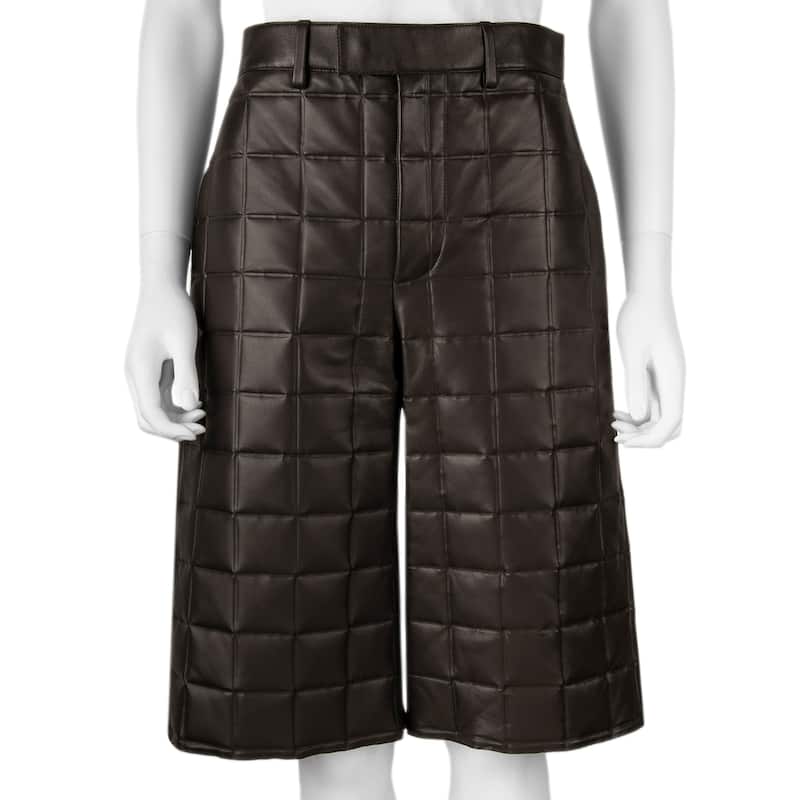 Bottega Veneta Quilted Leather Shorts - 44