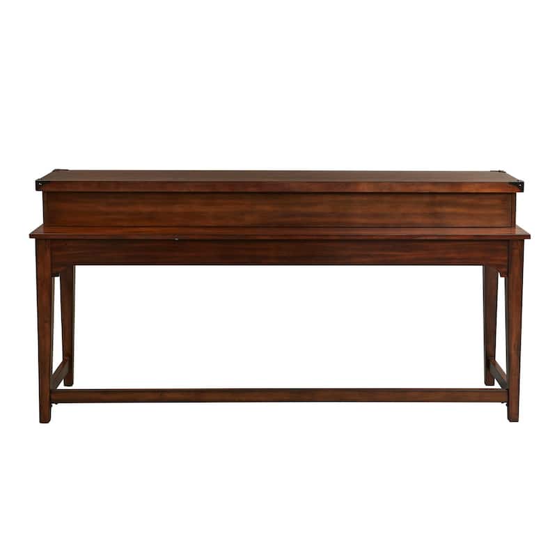 Aspen Skies Russet Brown Console Bar Table - W74 x D21 x H36