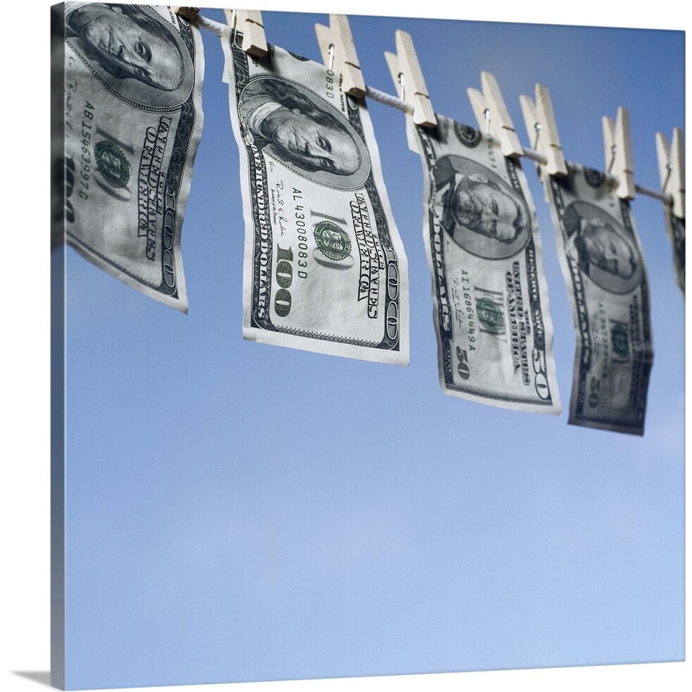 Shop Money Laundering Canvas Wall Art Overstock 16491101