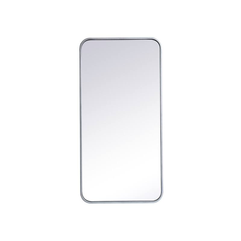 Ezra Soft Corner Metal Rectangular Mirror