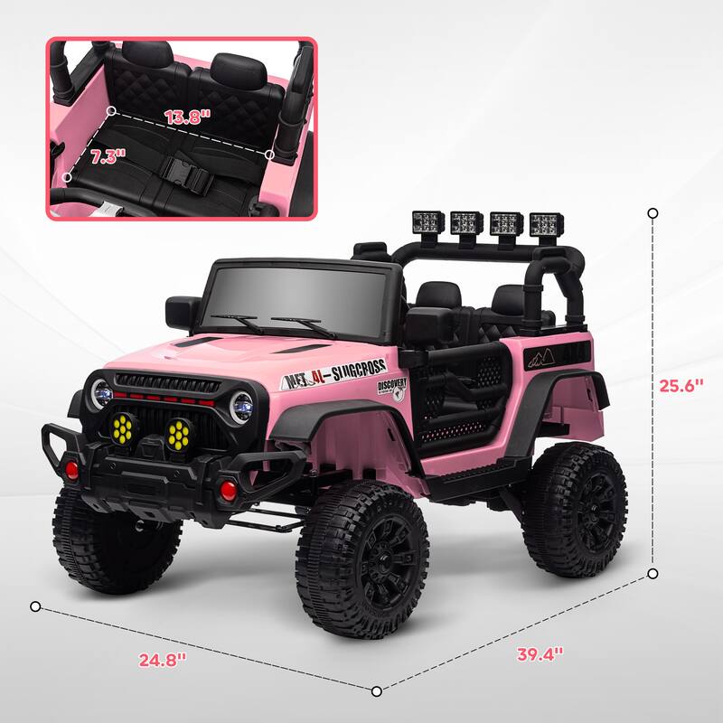 Battery-Powered Ride-On Car Truck for Kids with Parental Remote Control, Smooth Suspension, and Entertainment Features