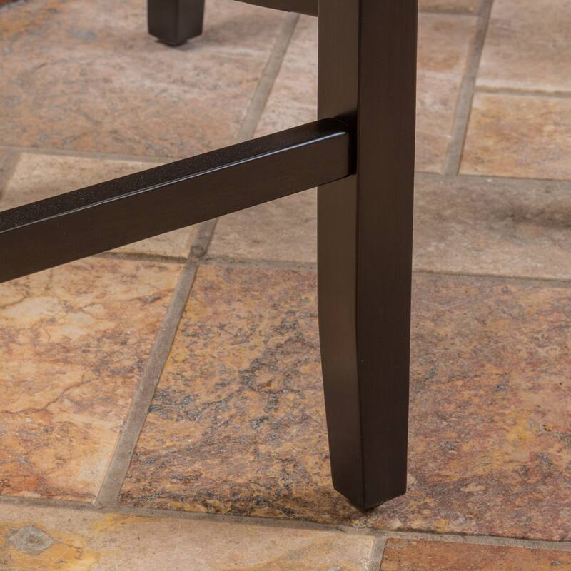 Mayfield Contemporary Linen Barstool (Set of 2) by Christopher Knight Home - 22.25" D x 18.50" W x 44.50" H