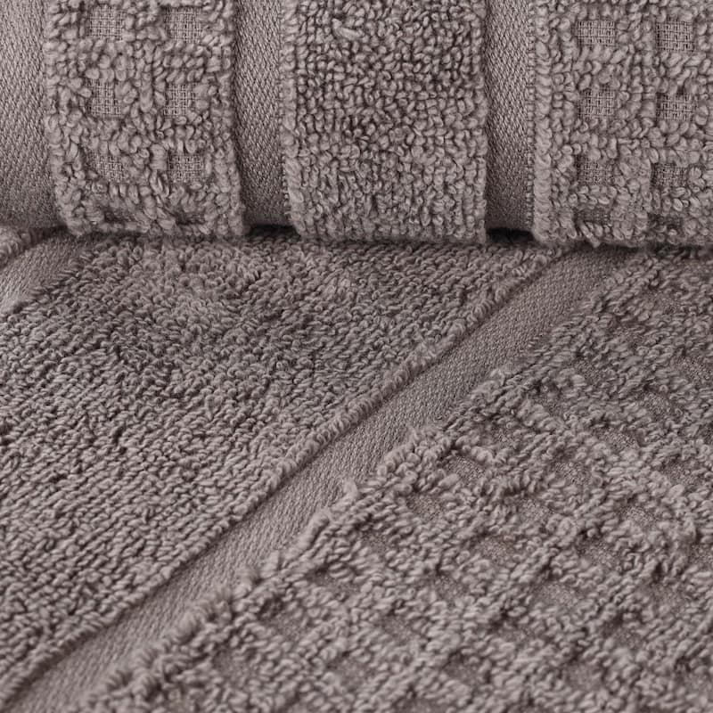 Superior Napa Zero Twist Cotton Soft Waffle Bath Towel Set of 3