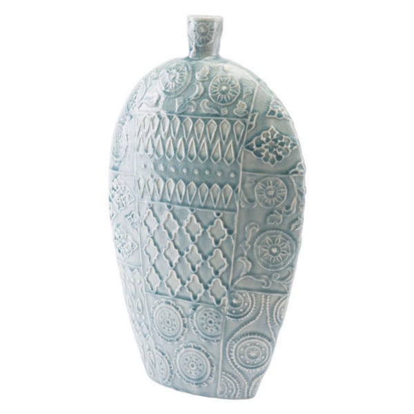 Moraccan Influence Accent Vase Blue