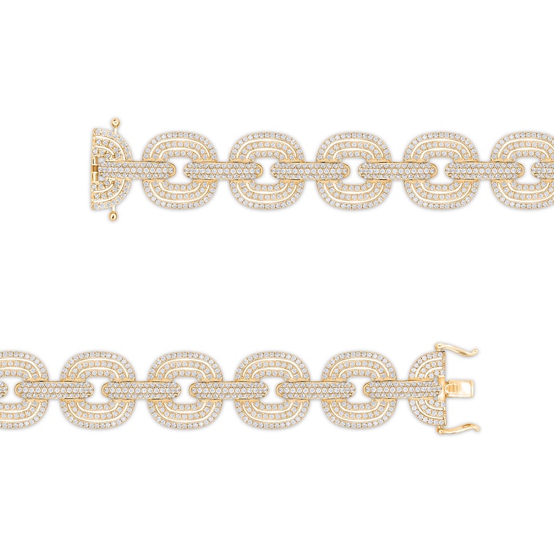 6 Cttw Natural Diamond 14KT Yellow Gold Bracelet