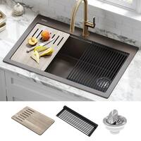 Brown Drop In Kitchen Sinks Shop Online At Overstock