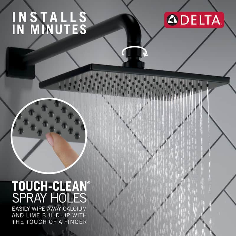 Delta Vero 1.75 GPM Touch Clean Shower Head - Matte Black
