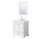 Option White / Giotto Quartz Top / Polished Chrome