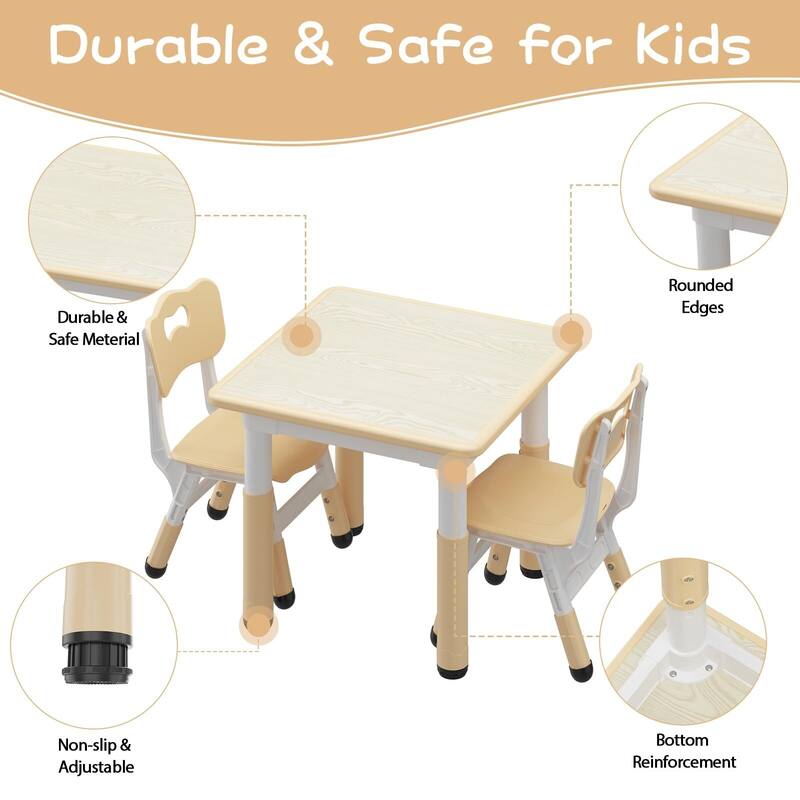 Kids Table and 2 Chairs Set