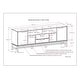 preview thumbnail 11 of 10, WYNDENHALL Devlin SOLID HARDWOOD 72 inch Wide Industrial TV Media Stand in Walnut Brown For TVs up to 80 inches