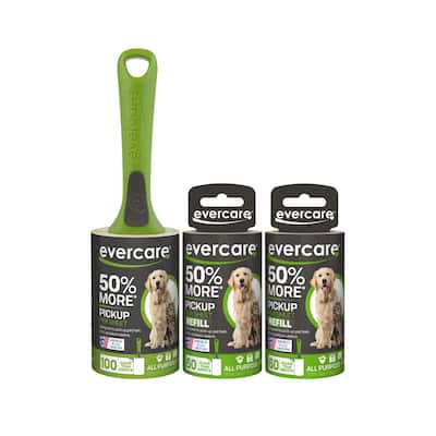 Evercare Pet Hair Extra Sticky Lint Roller with 2 Refills
