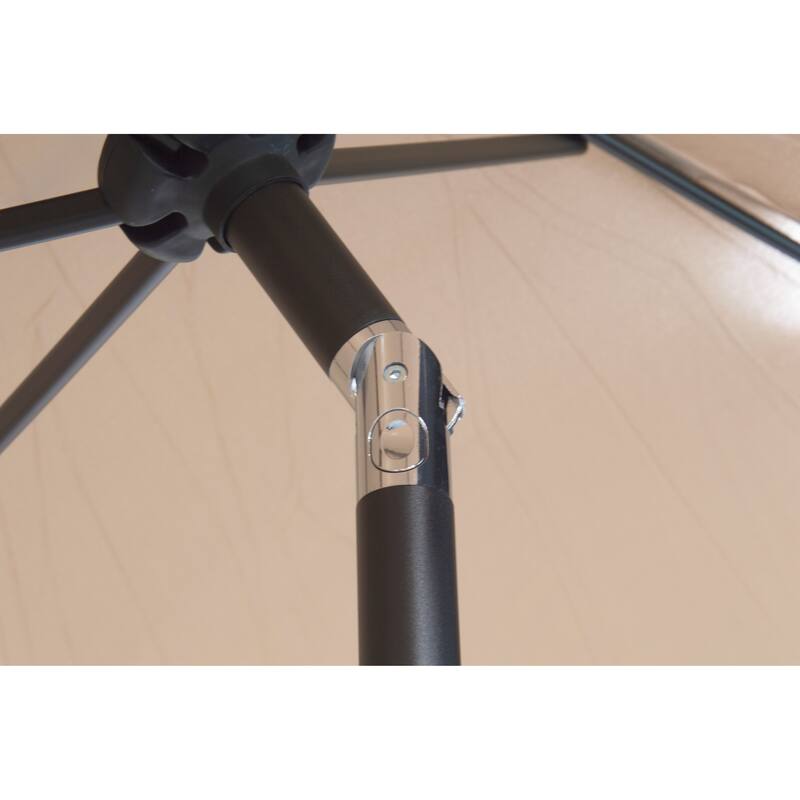 9 ft Powder Coated Aluminum Market Outdoor Patio Umbrella