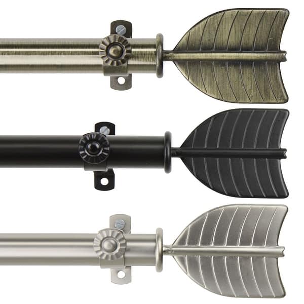 slide 2 of 4, InStyleDesign Quill Adjustable Curtain Rod