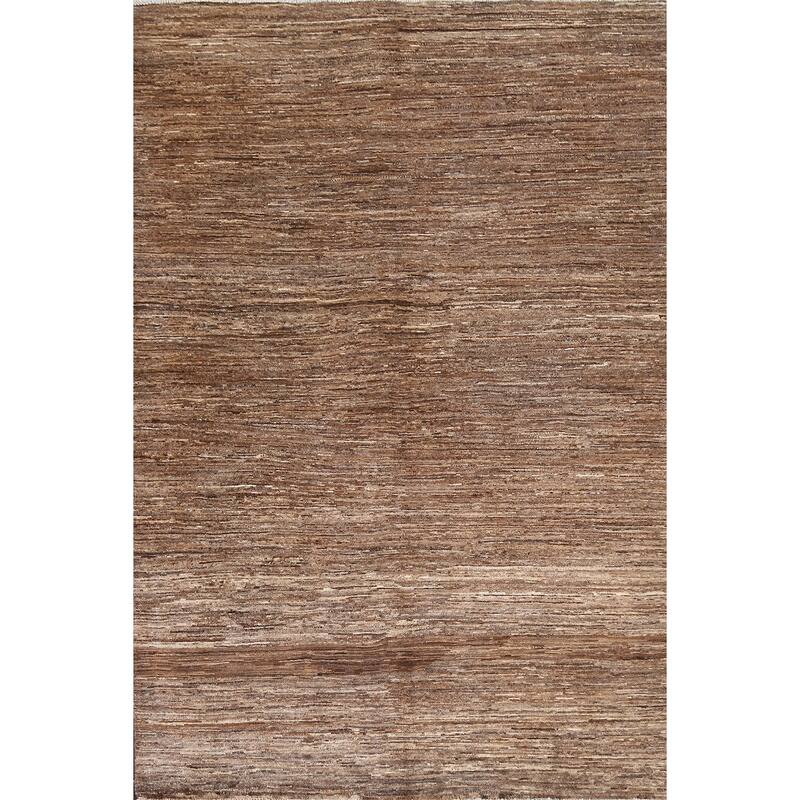 Brown Gabbeh Kashkoli Oriental Area Rug Wool Hand-knotted Foyer Carpet - 4'7" x 6'7"