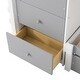 preview thumbnail 7 of 28, Modern Cabin Style Twin over Twin Loft Bunk Bed with Built-In Ladder,Mutiple Storage Drawers,Sturdy and Durable Wood Bed