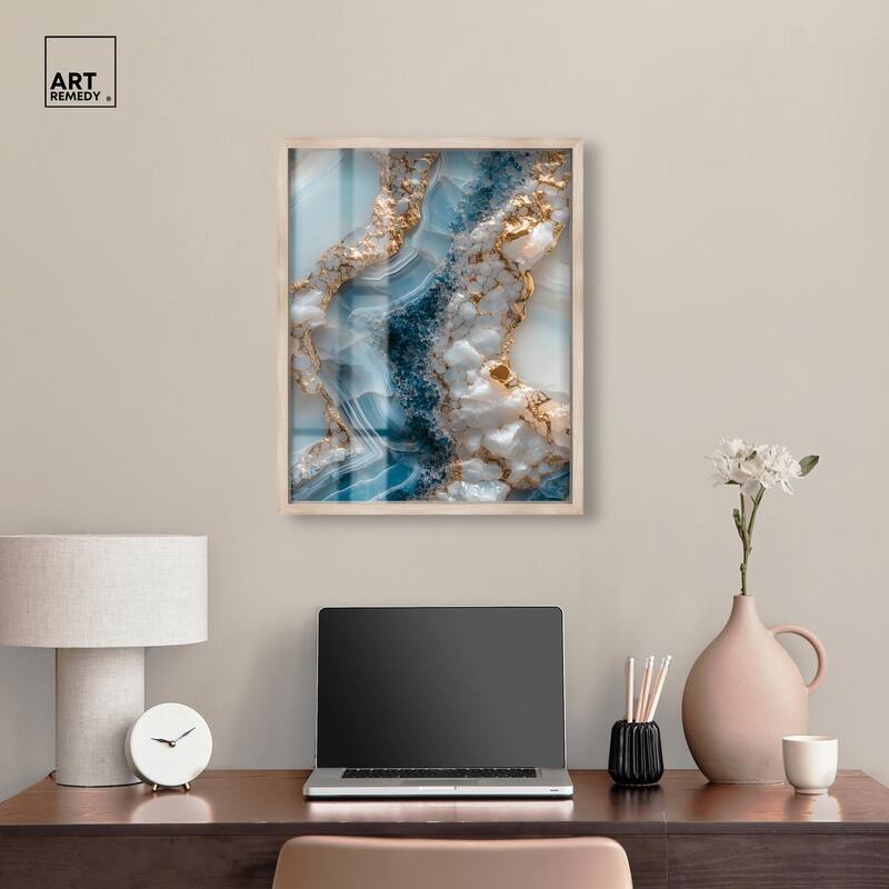 Lapis River Shadowbox by Art Remedy