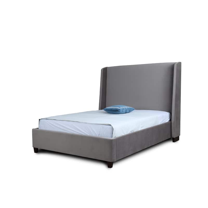 Ceets Sleek and Modern Velvet Upholstered Parlay Bed Frame - Portobello - Full