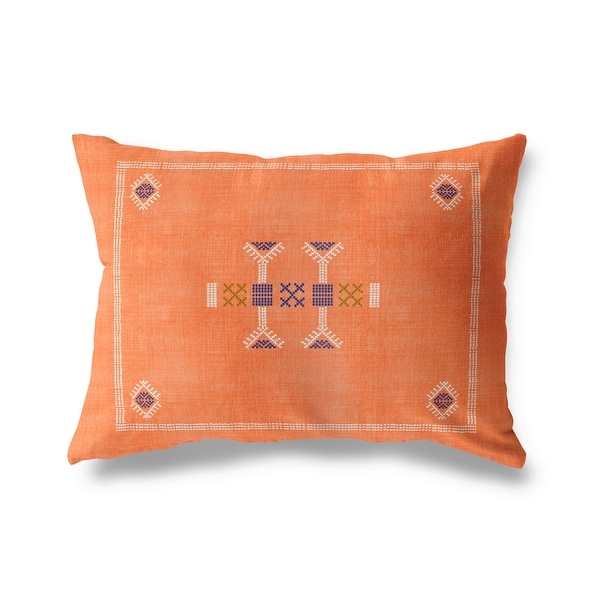 MOROCCAN KILIM ORANGE Indoor|Outdoor Pillow By Becky Bailey. Opens flyout.