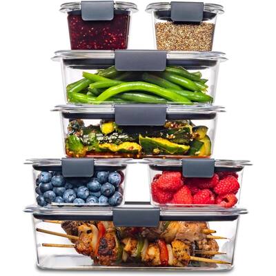 Set of 7 BPA Free Food Storage Containers with Lids