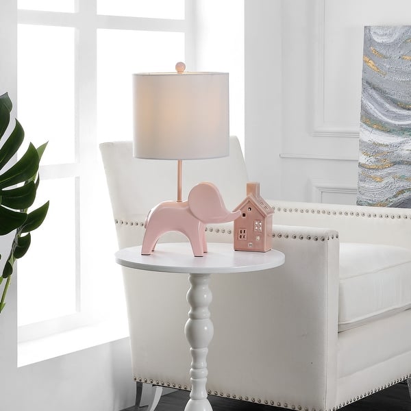 slide 2 of 38, SAFAVIEH Kids Lighting 20" Ellie Elephant Lamp - 11.5"x10"x20" Pink