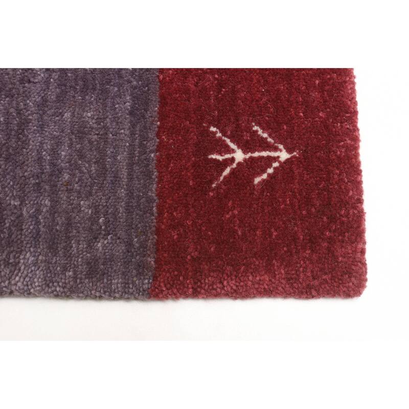 ECARPETGALLERY Hand Loomed Kashkuli Gabbeh Multi Color Wool Rug - 2'11 x 4'8