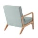 preview thumbnail 118 of 161, 25" W Mid Century Upholstered Wood Accent Chair with Pillow