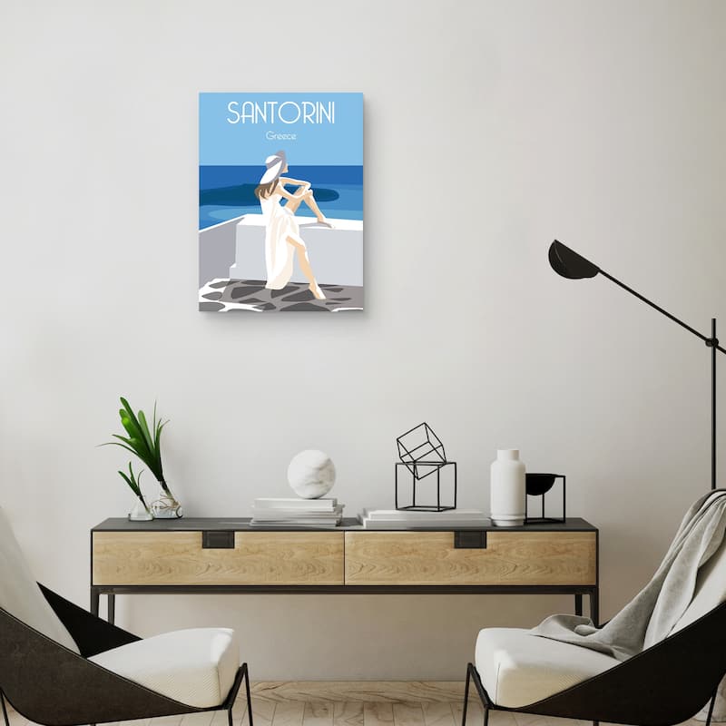 Santori Canvas Art Print