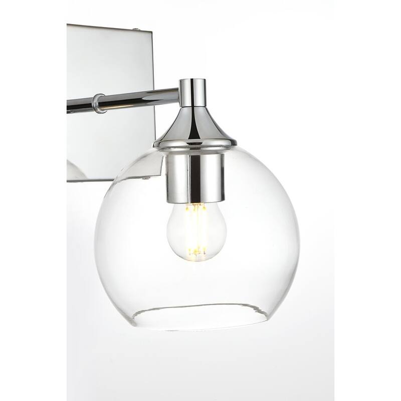 Felz 1 Light Black and Clear Bath Sconce