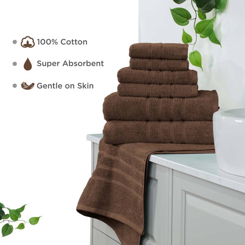 Martex Ultimate Performance Cotton Low-Lint Soft Absorbent Towel Set