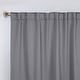 preview thumbnail 9 of 198, Superior Solid Machine Washable Room Darkening Curtains with Back Tabs, Set of 2