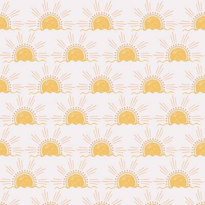 Sun Removable Peel and Stick Wallpaper