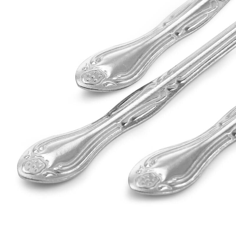 Gibson Home Abbie 4 Piece Stainless Steel Dinner Spoon Set - 7 x 1.5