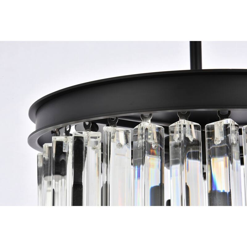 Royce Edge 3-Light Matte Black Pendant