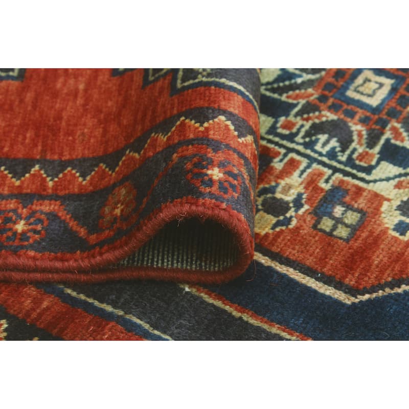 Fine Vintage Distressed Chatham Blue/Charcoal Runner - 3'1" x 9'6"