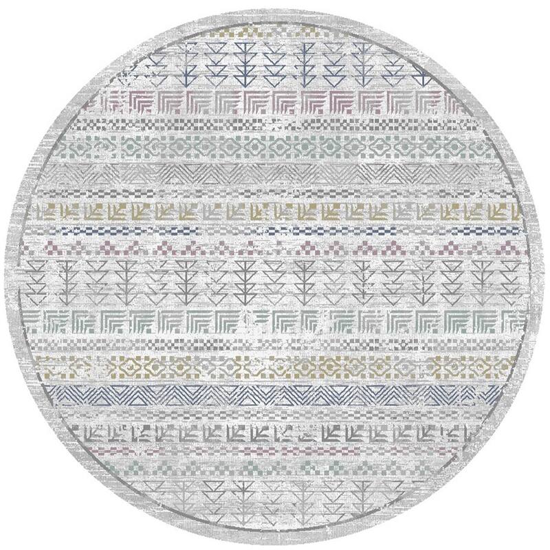 Lavinia Tribal Multi Area Rug - 7'10" Round
