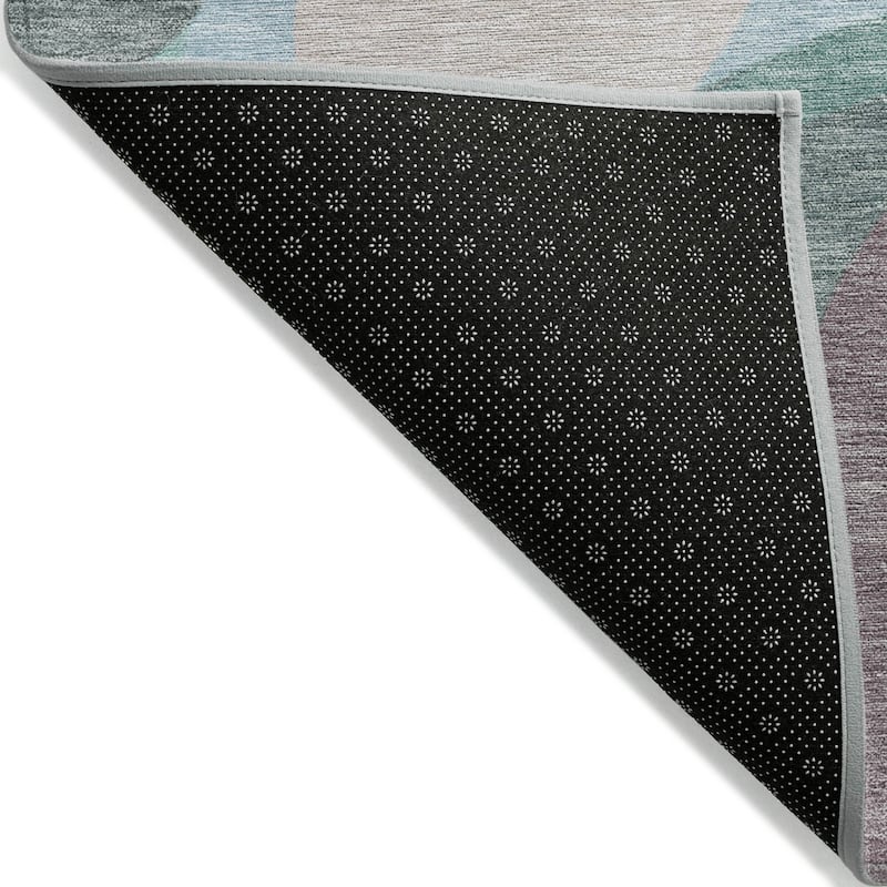 Machine Washable Indoor/Outdoor Casual Contemporary Chantille Rug